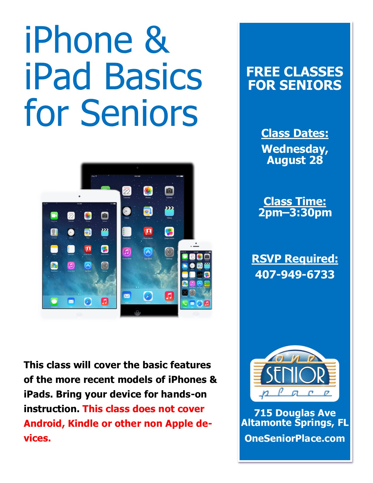 iPhone & iPad Class for Seniors