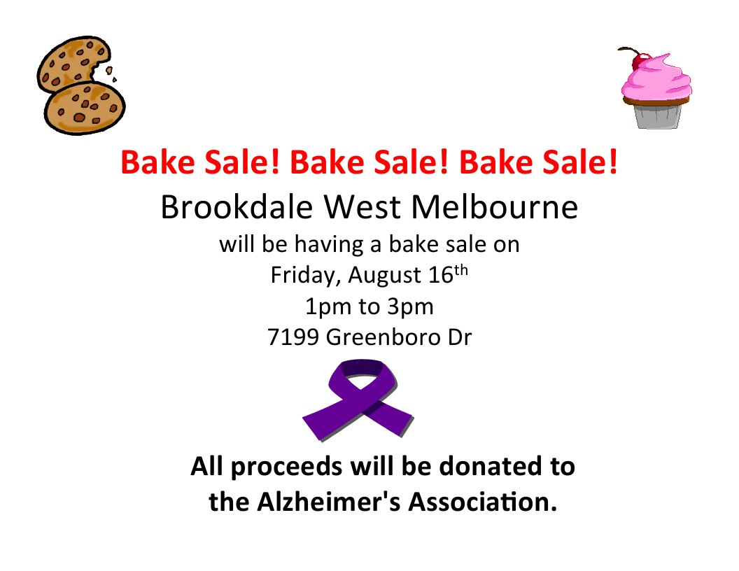 Bake Sale! at Brookdale West Melbourne