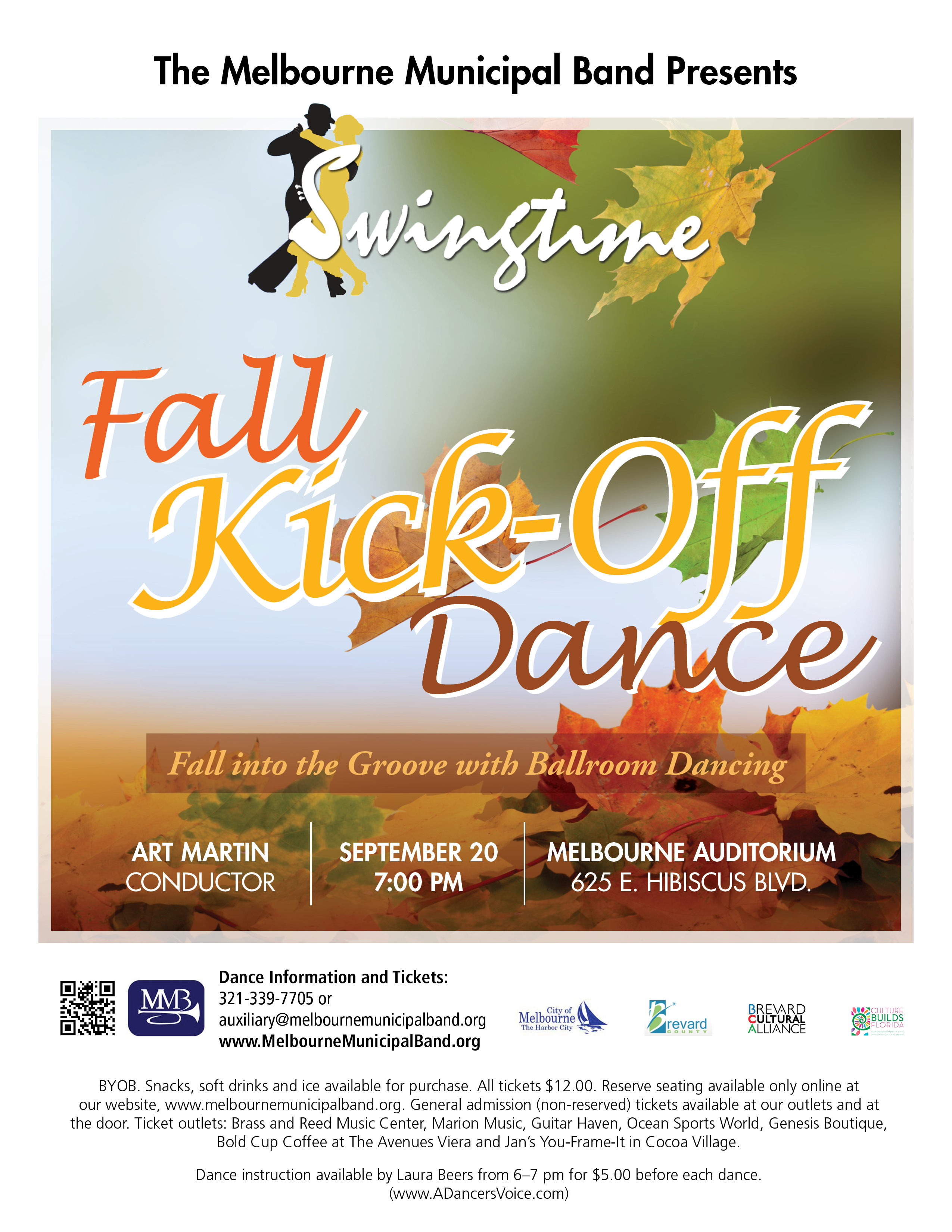 Fall Kick-Off Dance presented by The Melbourne Municipal Band