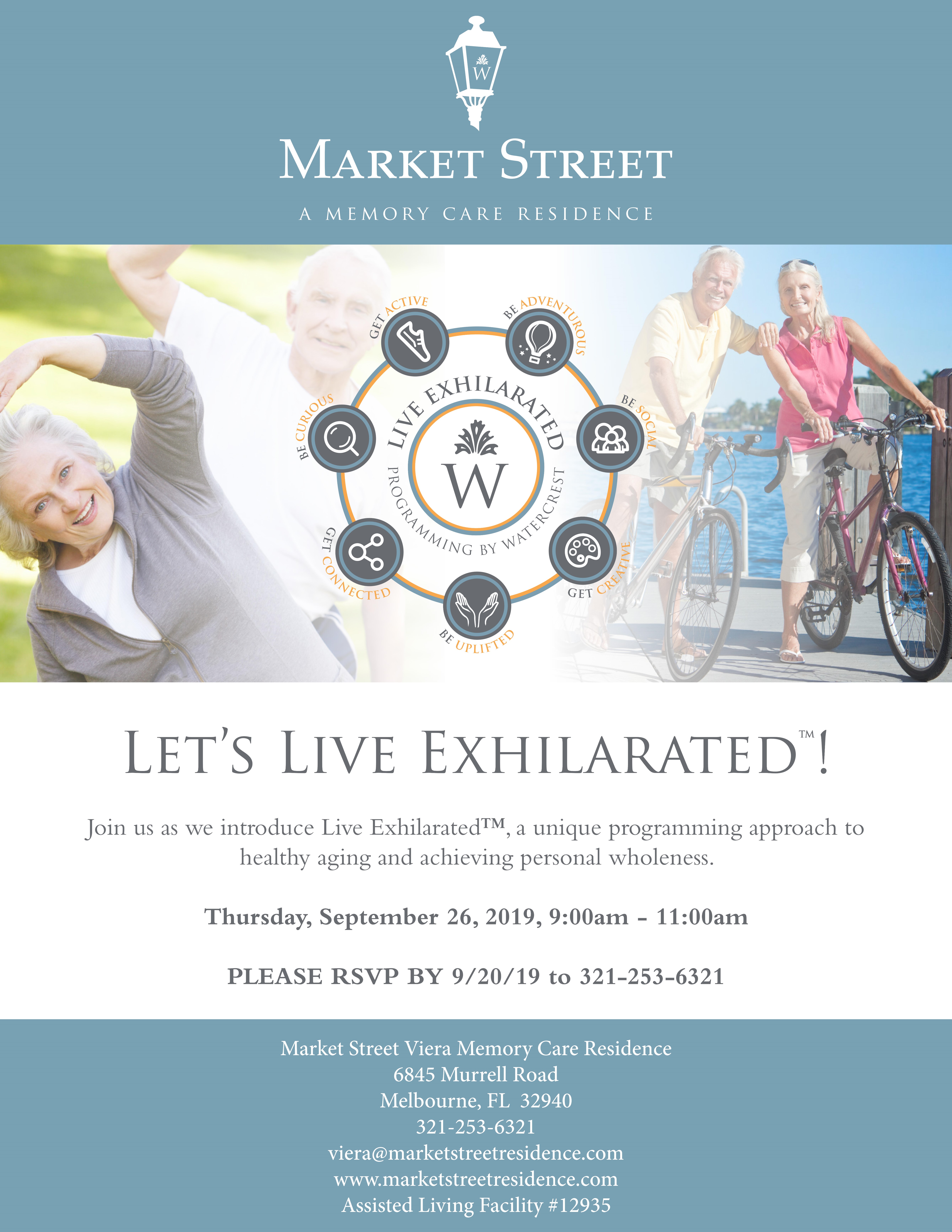 Let's Live Exhilarated! at Market Street