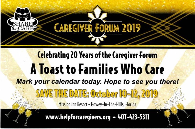 Share the Care Caregiver Forum 2019