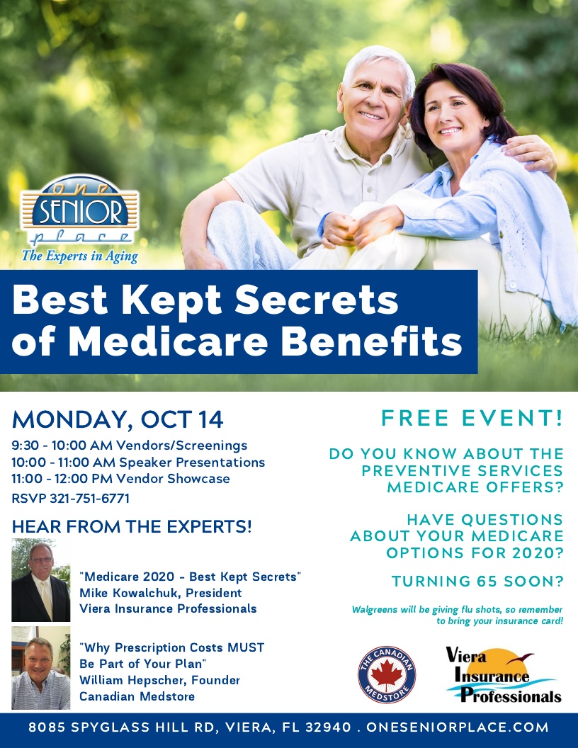 Best Kept Secrets of Medicare Benefits presented by One Senior Place