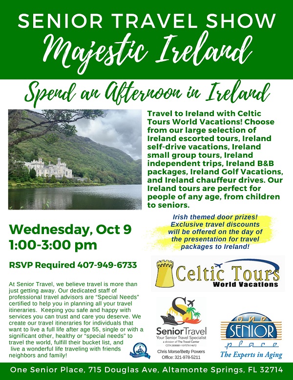 Senior Travel Show: Majestic Ireland