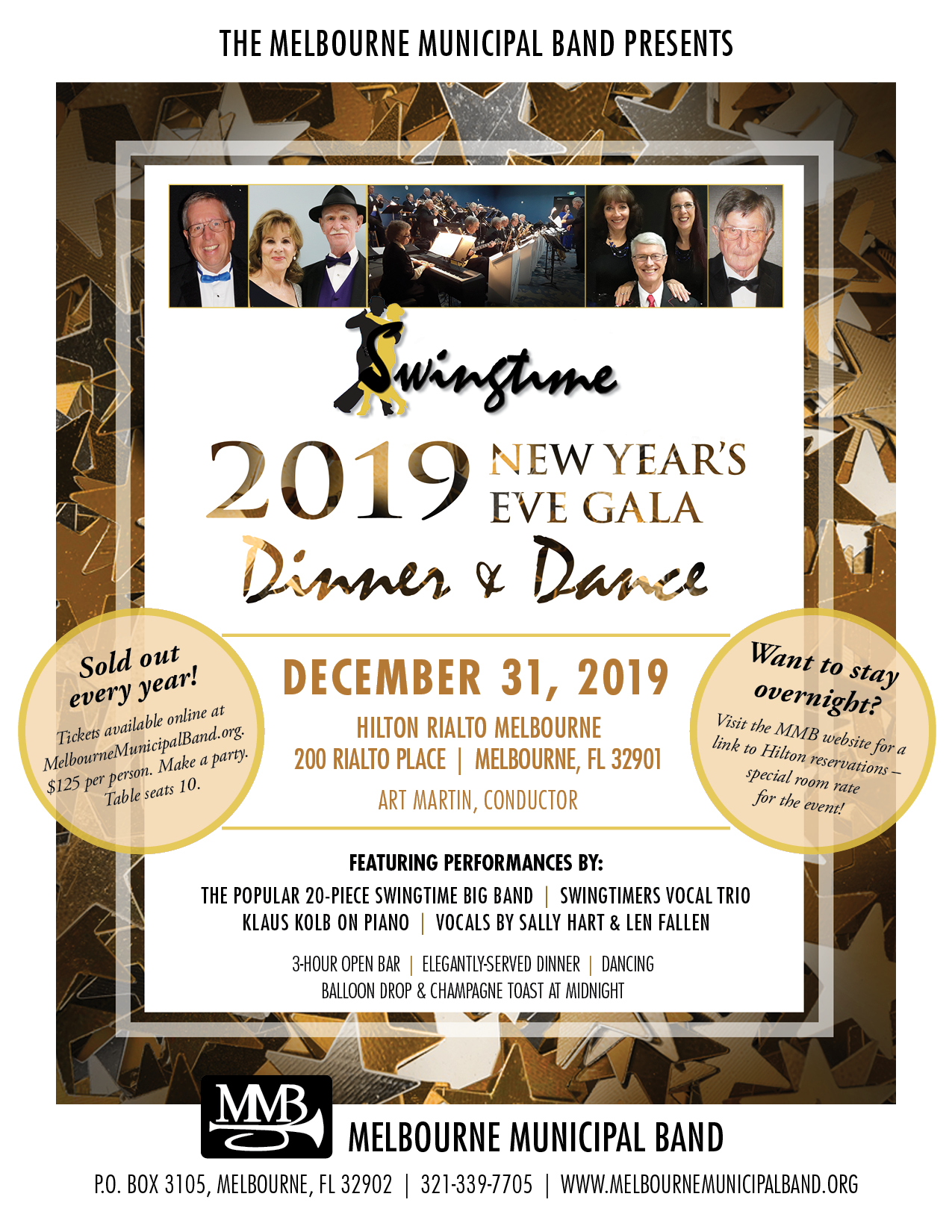 2019 New Year's Eve Gala presented by The Melbourne Municipal Band