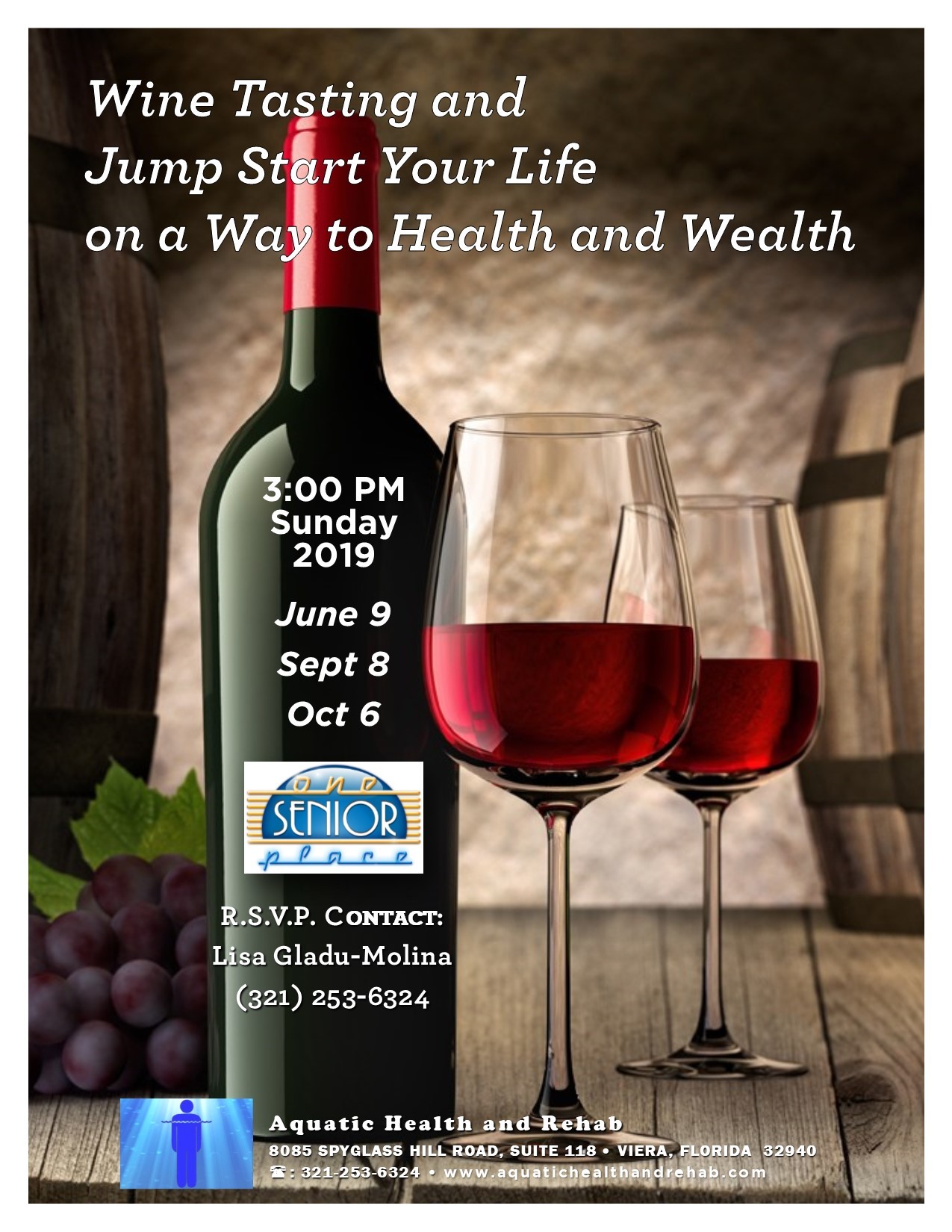 Wine and Wellness, presented by Aquatic Health and Rehab