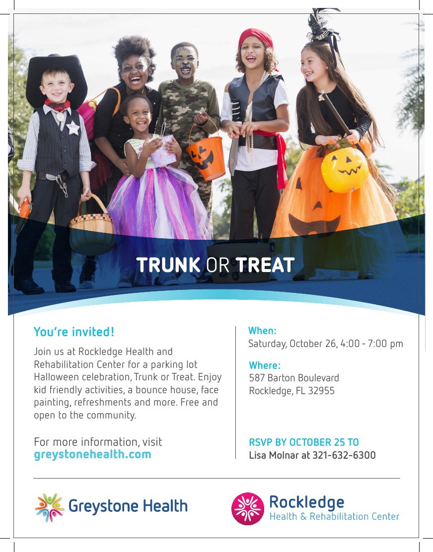 Trunk or Treat at Rockledge Health and Rehabilitation Center