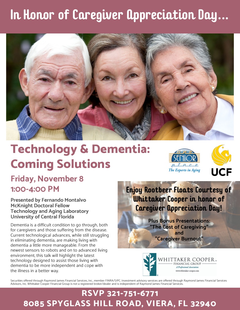 Technology and Dementia: Coming Solutions presented by Fernando Montalvo, UCF