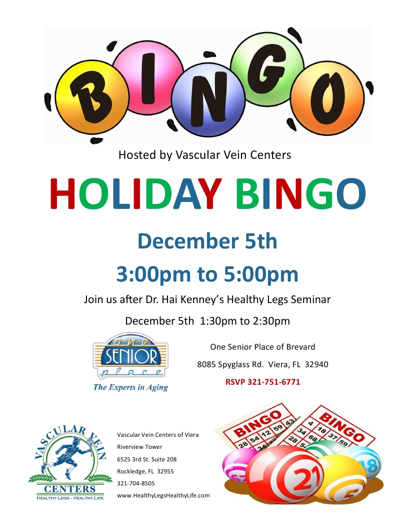 Holiday BINGO hosted by Vascular Vein Centers