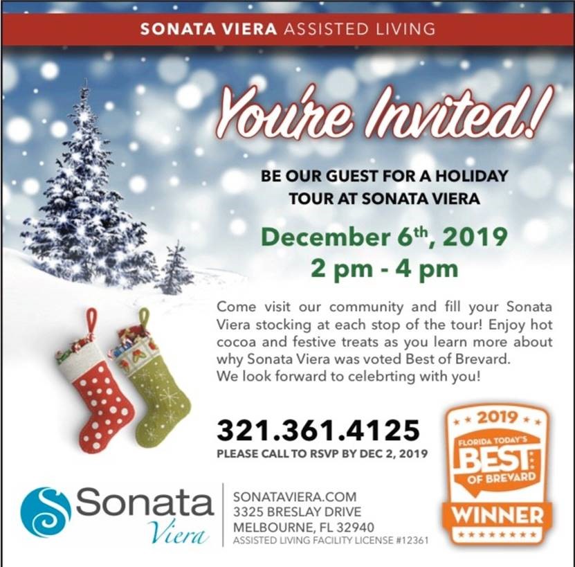 You're Invited!  Holiday Tour at Sonata Viera