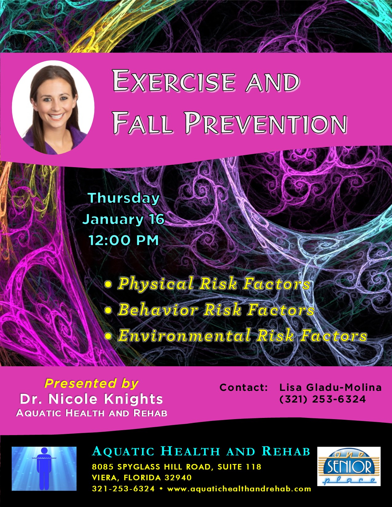 Exercise and Fall Prevention presented by Aquatic Health and Rehab