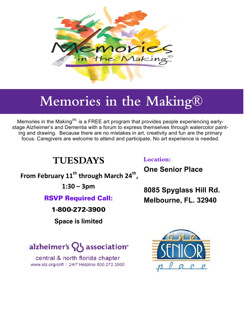 Memories in the Making, Presented by VITAS Healthcare and Alzheimer's Association Central and North Florida Chapter