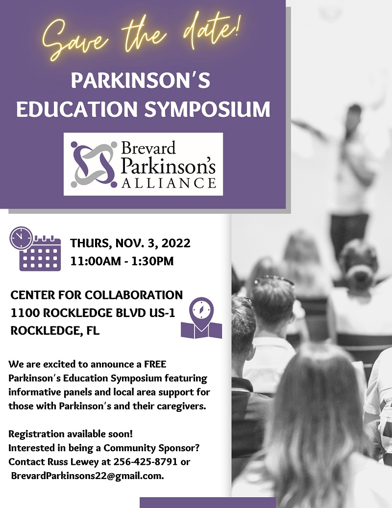 Save The Date Parkinson's Educational Symposium