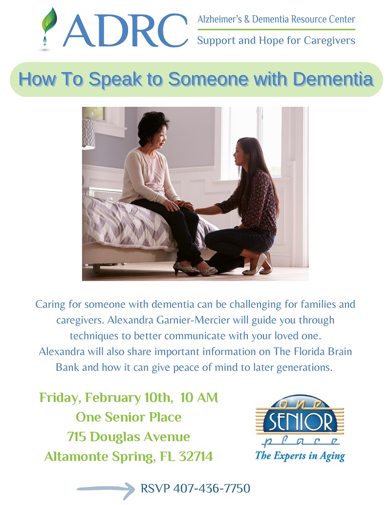 How to Speak to Someone with Dementia