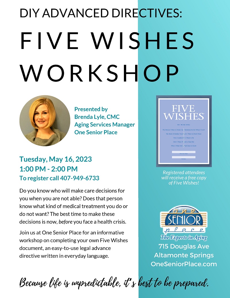 five-wishes-workshop-one-senior-place
