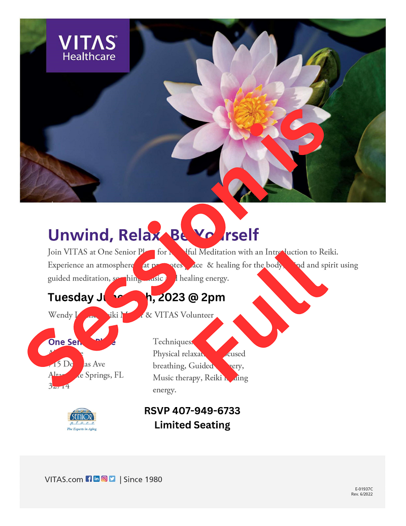 Intro to Reiki Healing One Senior Place
