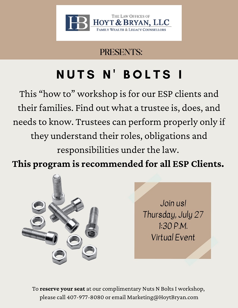 VIRTUAL Nuts N' Bolts I One Senior Place