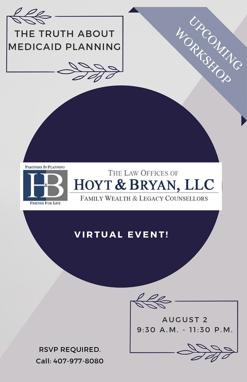 VIRTUAL The Truth About Medicaid Planning One Senior Place