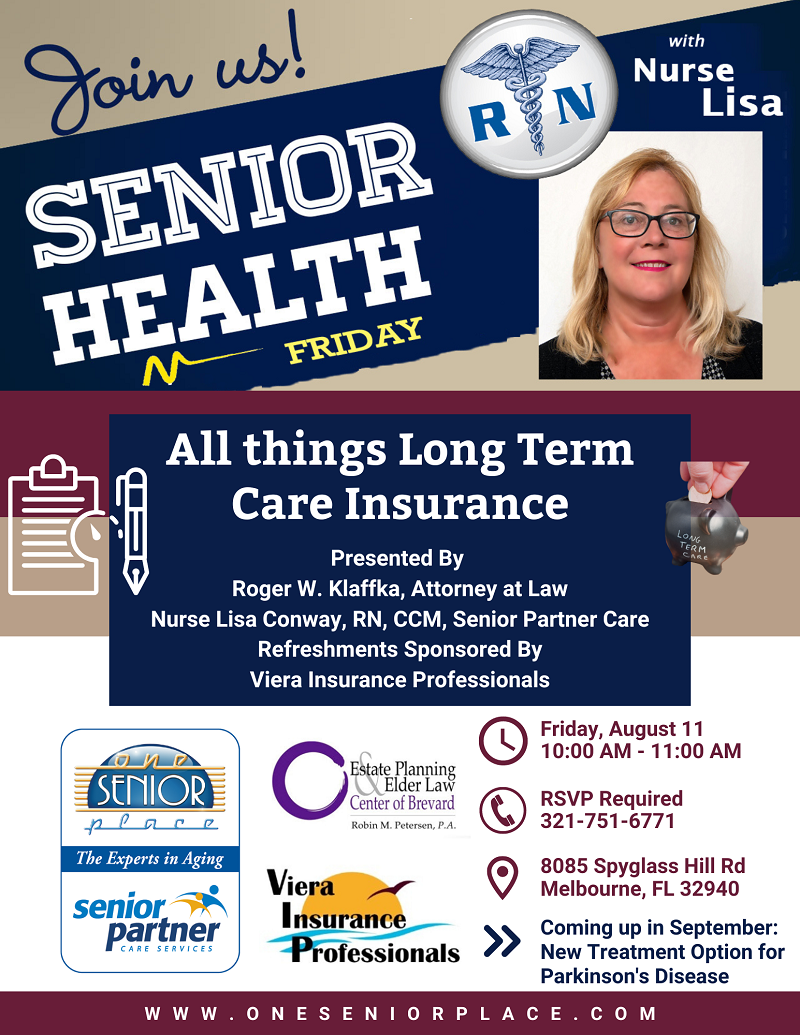 Senior Health Friday with Nurse Lisa: All things Long Term Care Insurance
