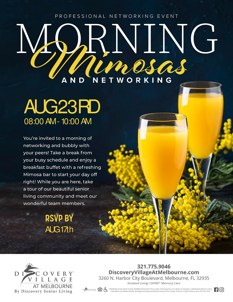 Morning Mimosas & Networking @ Discovery Village at Melbourne