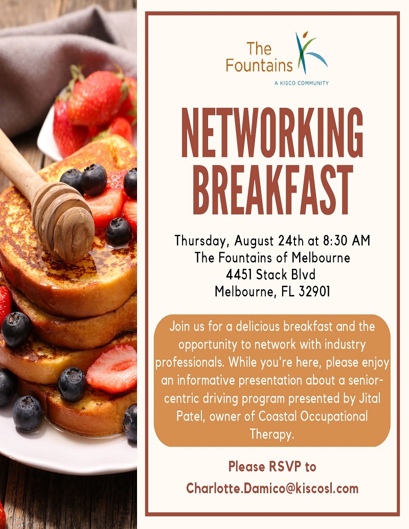 Networking Breakfast at The Fountains