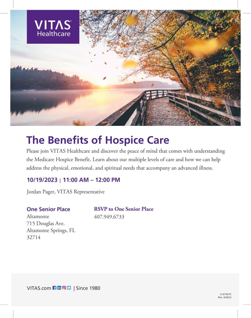 The Benefits of Hospice Care By VITAS