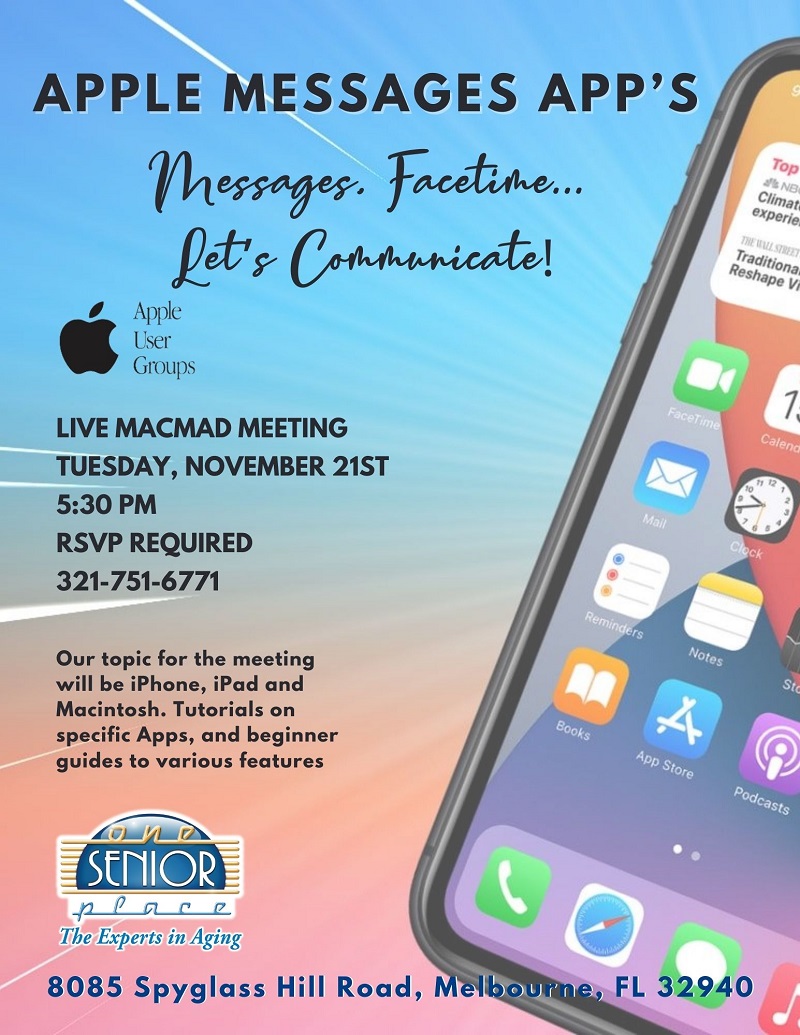 Apple Messages Apps - MacMad User Group Meeting, Hosted by James DeLaura