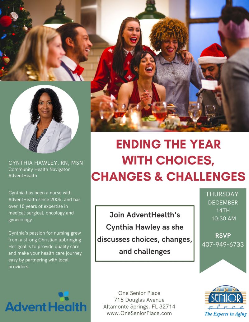 Ending the Year With Choices, Changes & Challenges