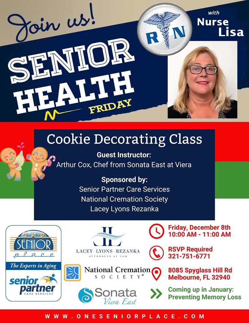 Senior Health Friday with Nurse Lisa: Cookie Decorating Class!