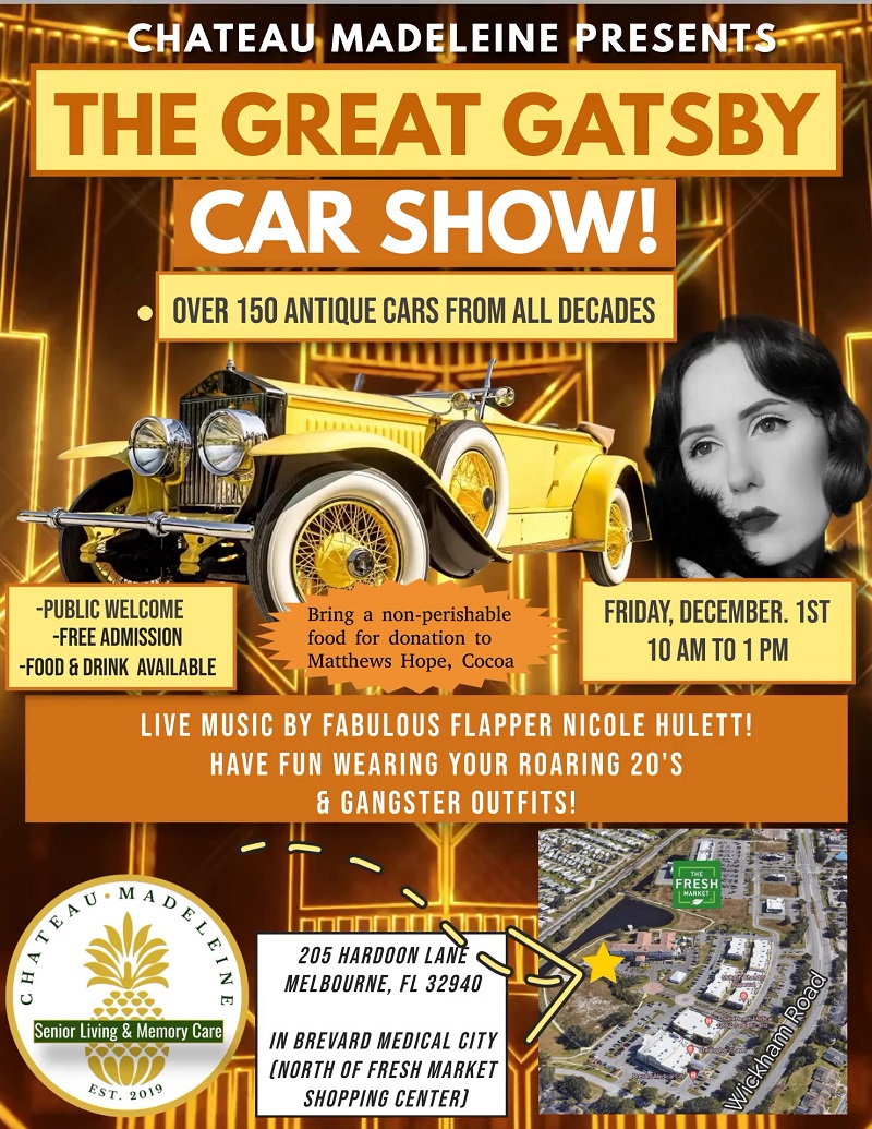 Chateau Madeleine Presents The Great Gatsby Car Show