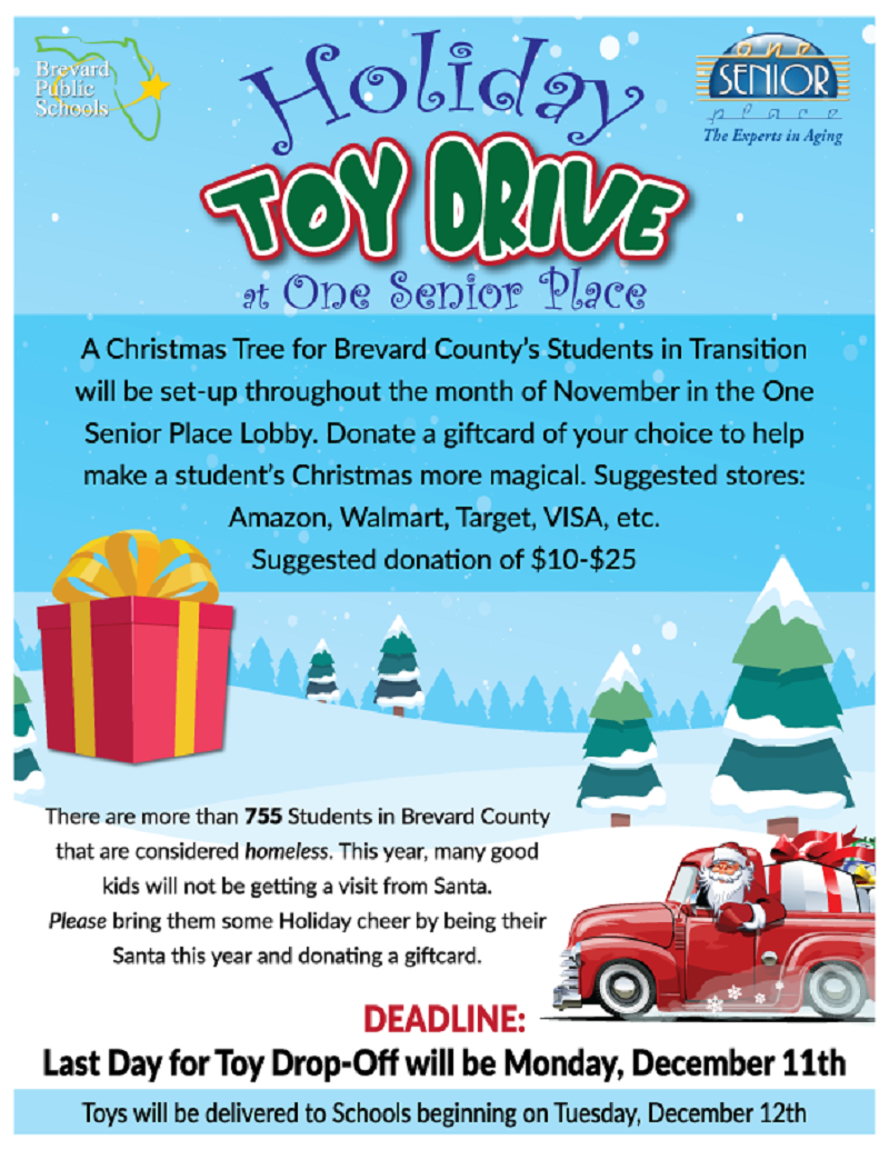 Holiday Toy Drive for Brevard County Children!