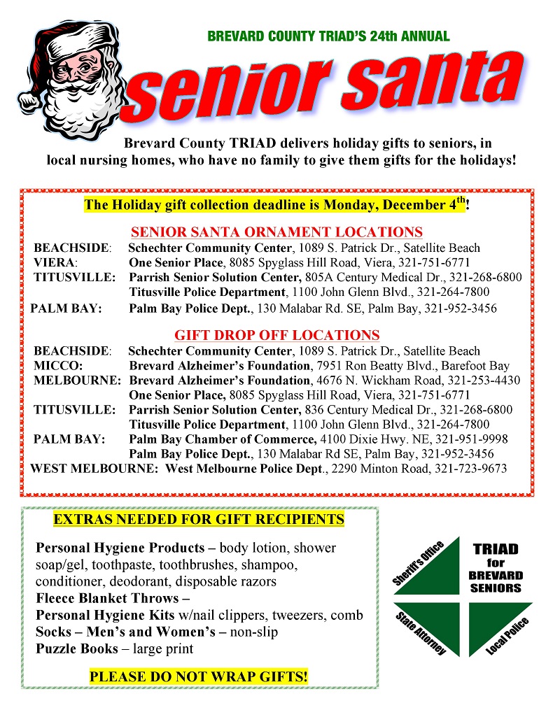 Senior Santa Is Back! Join Us And Spread The Cheer!