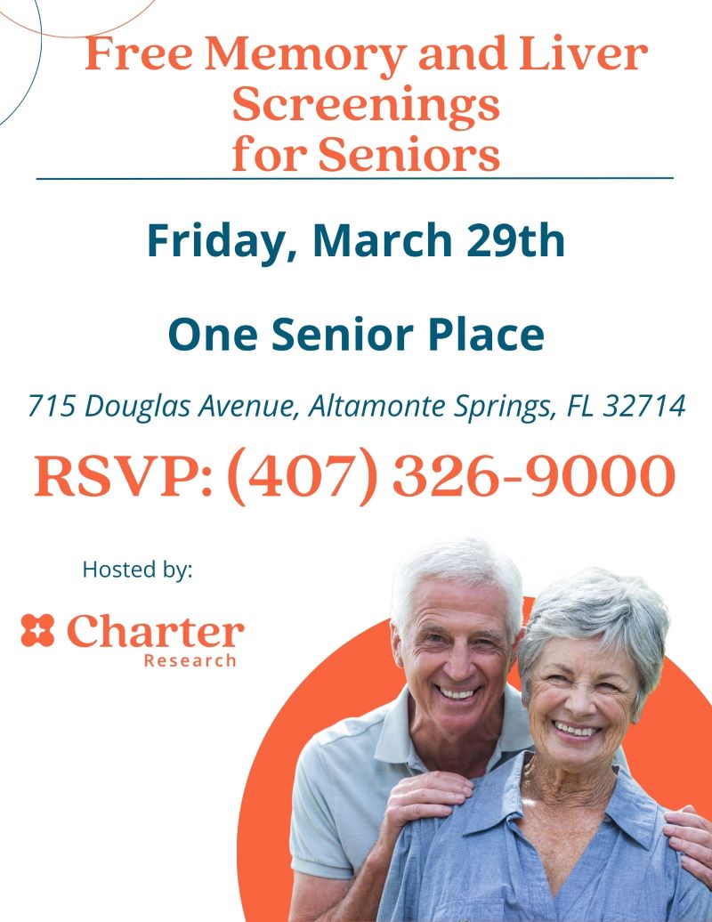 FREE Memory & Liver Screening for Seniors