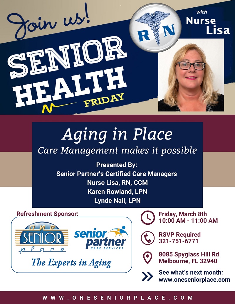 Senior Health Friday with Nurse Lisa - Aging In Place