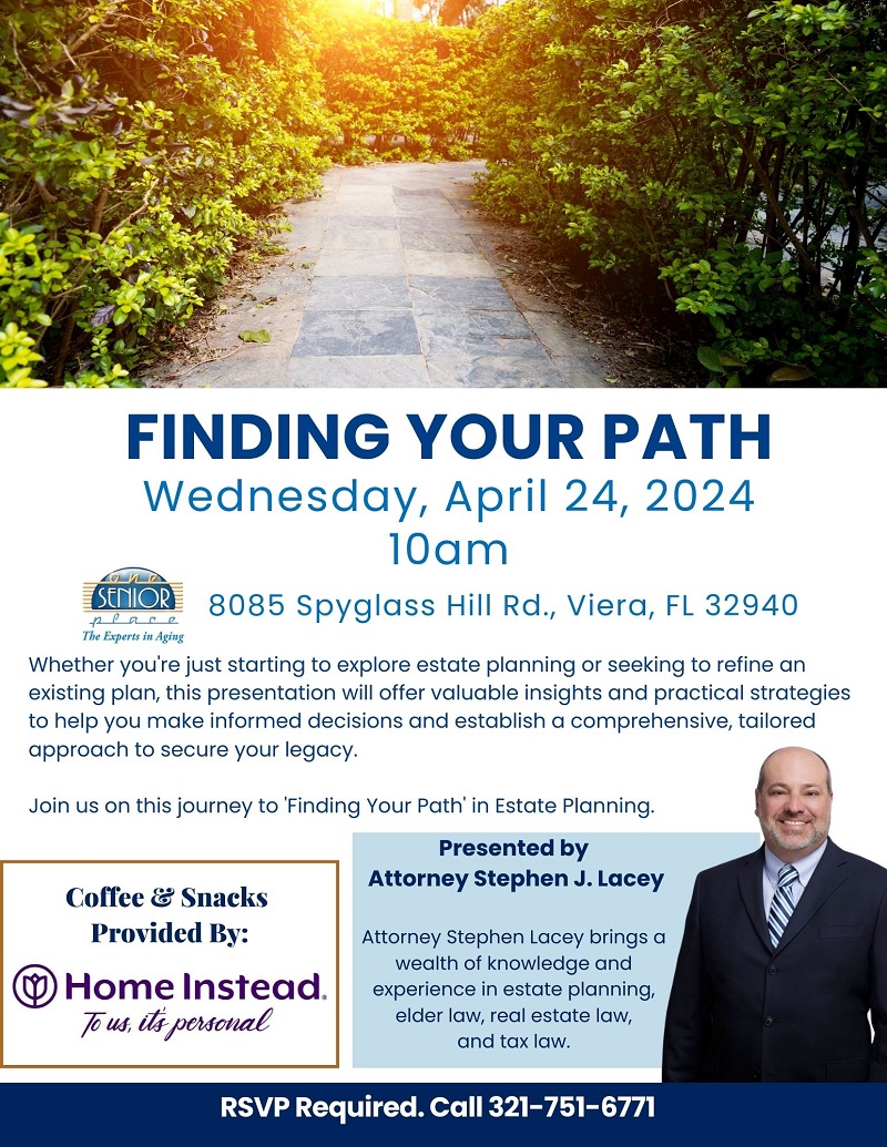 Finding Your Path Presented by Attorney Steven Lacey with Lacey Lyons Rezanka