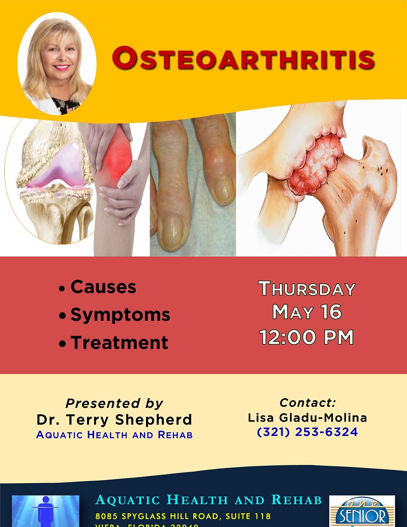 Osteoarthritis presented by Aquatic Health and Rehab