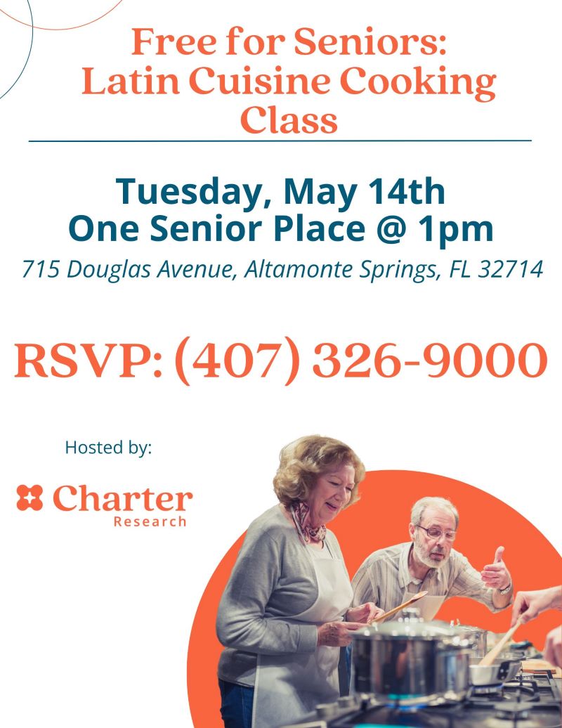 Free for Seniors: Cuisine Cooking Class