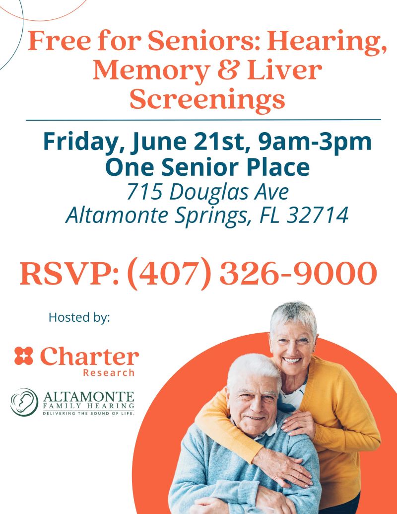 Free for Seniors: Hearing, Memory & Liver Screenings