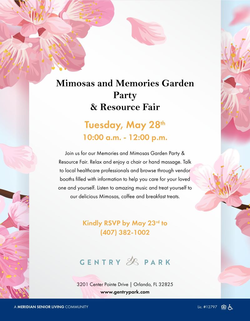 Mimosas and Memories Garden Party & Resource Fair