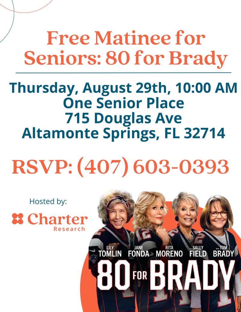 Free Matinee for Seniors: 80 for Brady