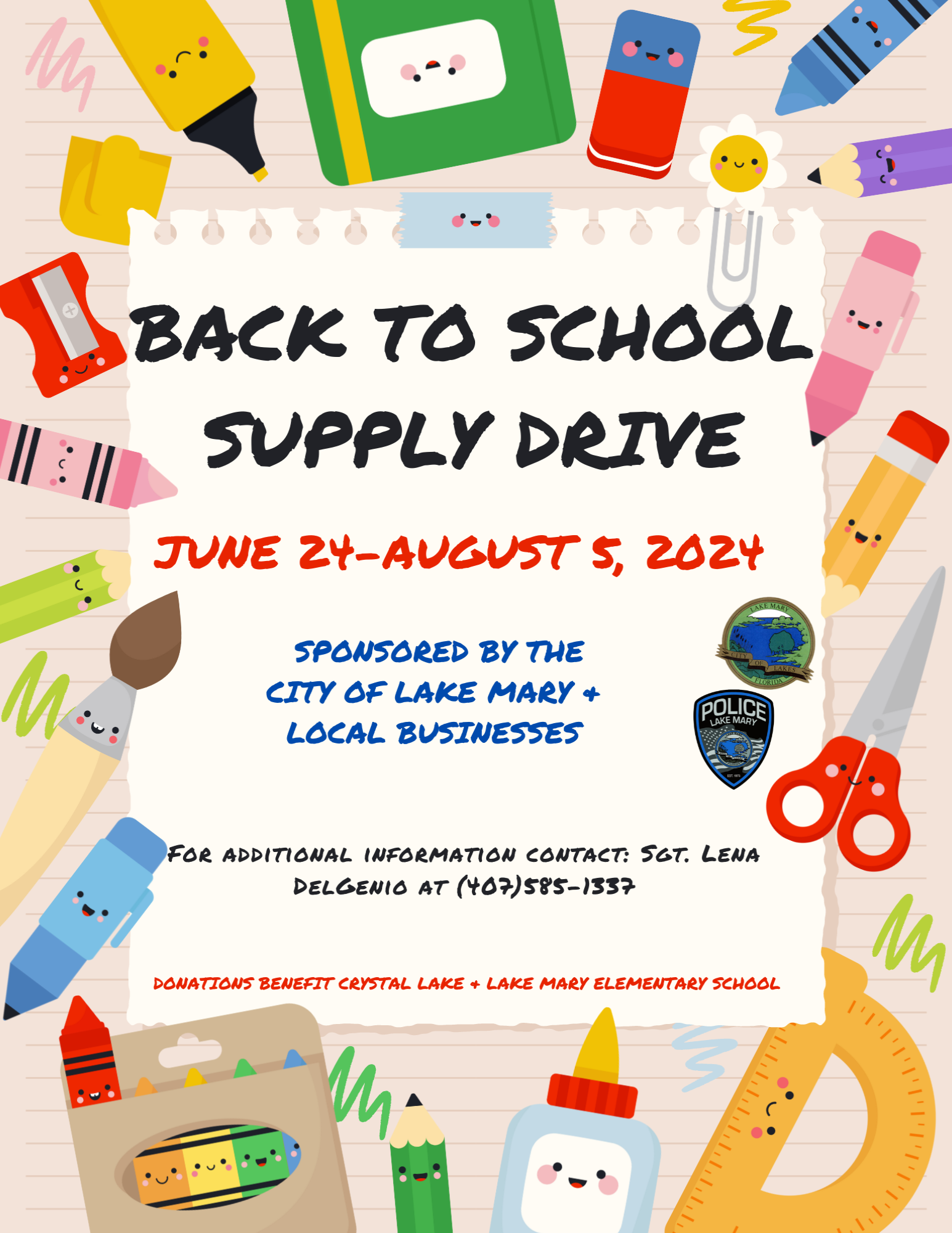Back To School Supply Drive