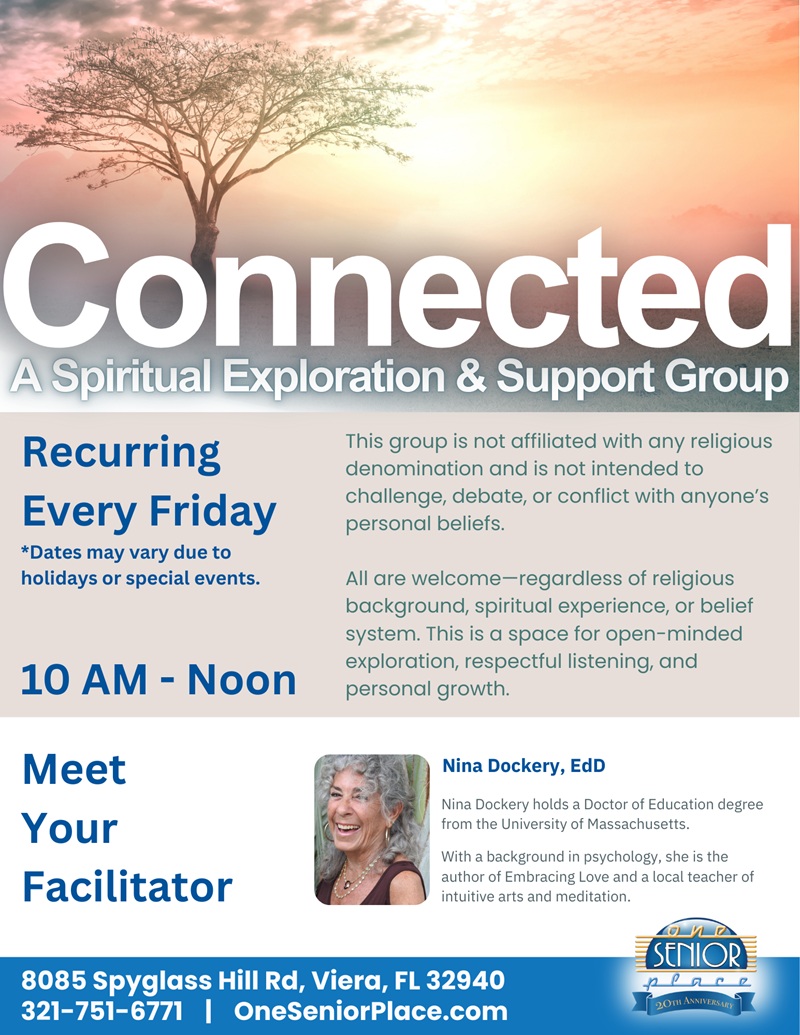 Connected: A Spiritual Exploration & Support Group w/ Nina Dockery