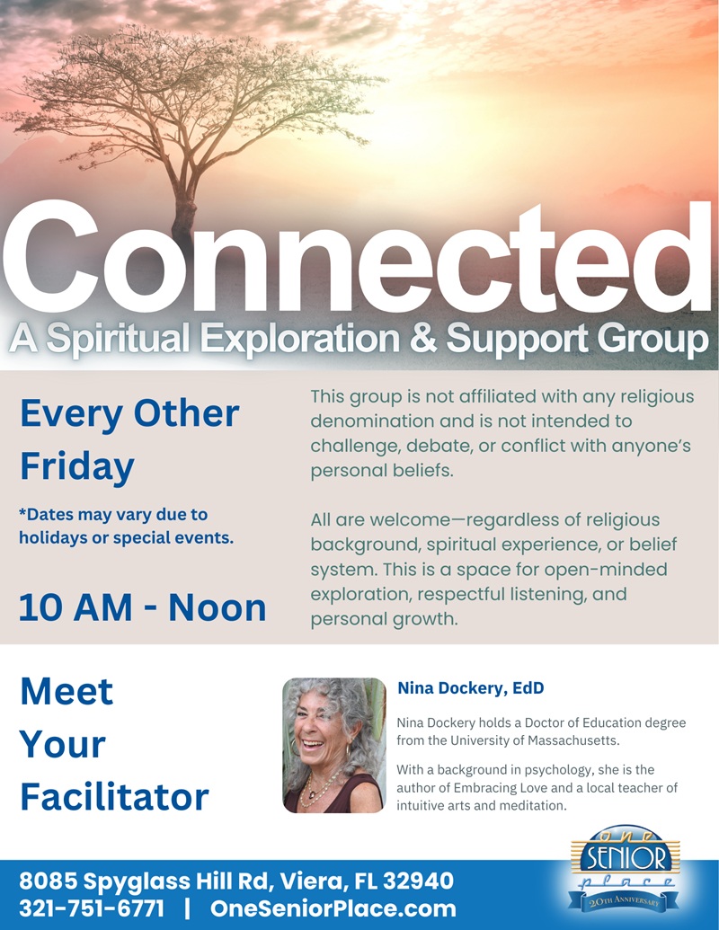 Connected: A Spiritual Exploration & Support Group w/ Nina Dockery