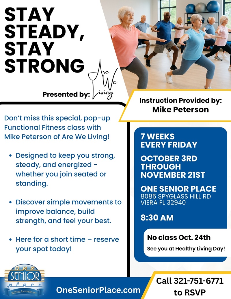 Stay Steady, Stay Strong Functional Fitness Pop-Up Class