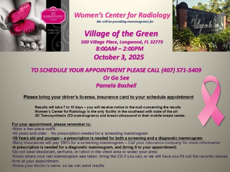 Mammograms at Village on the Green