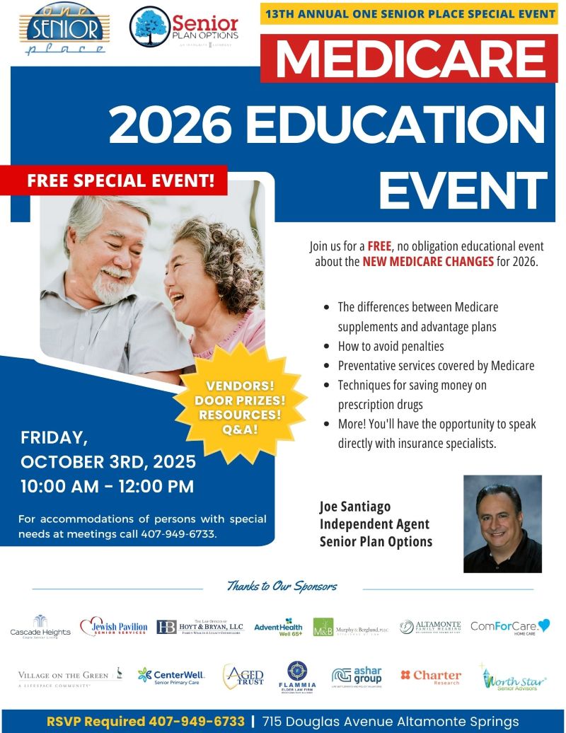 ***SPECIAL Medicare 2026 Education Event