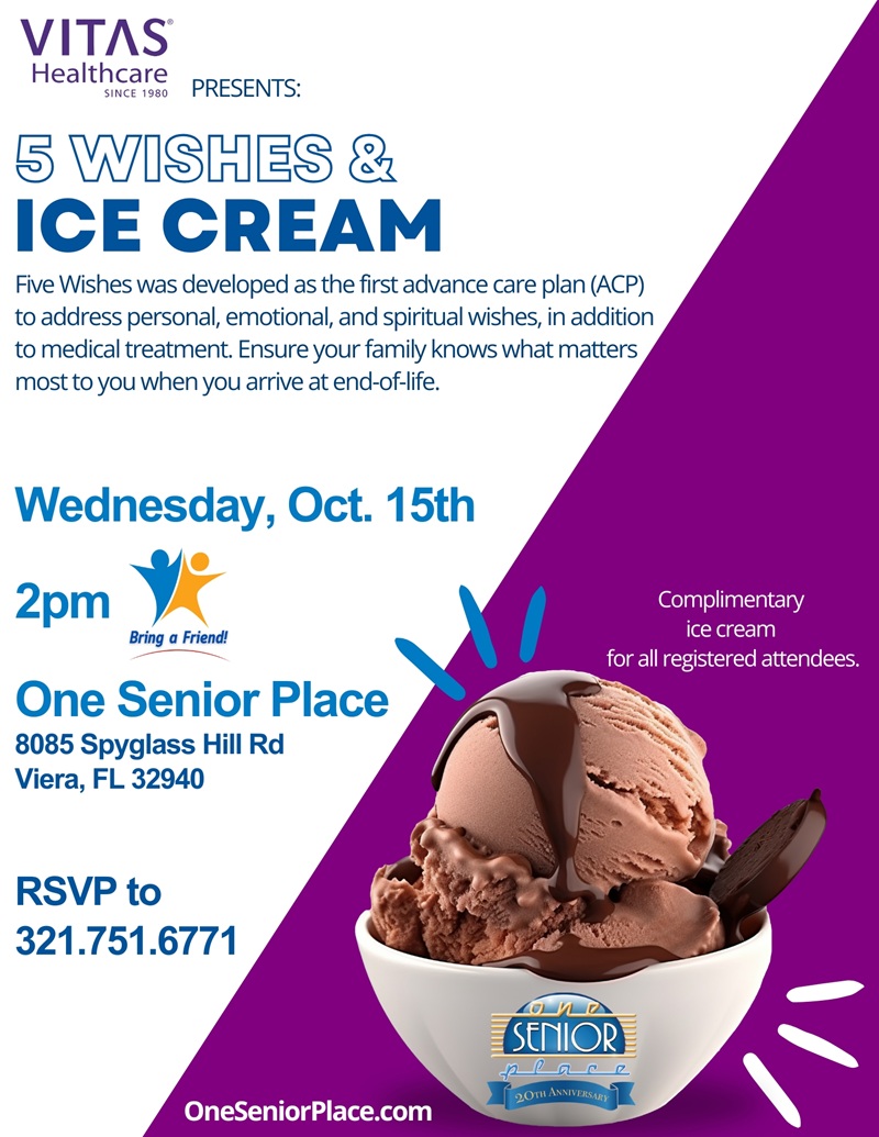 5 Wishes & Ice Cream Social w/ VITAS Healthcare