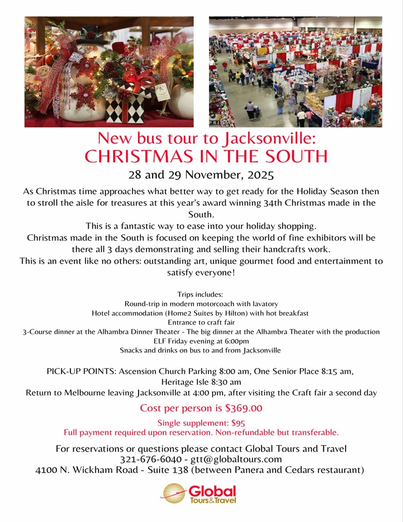 Christmas made in the South w/ Global Tours & Travel