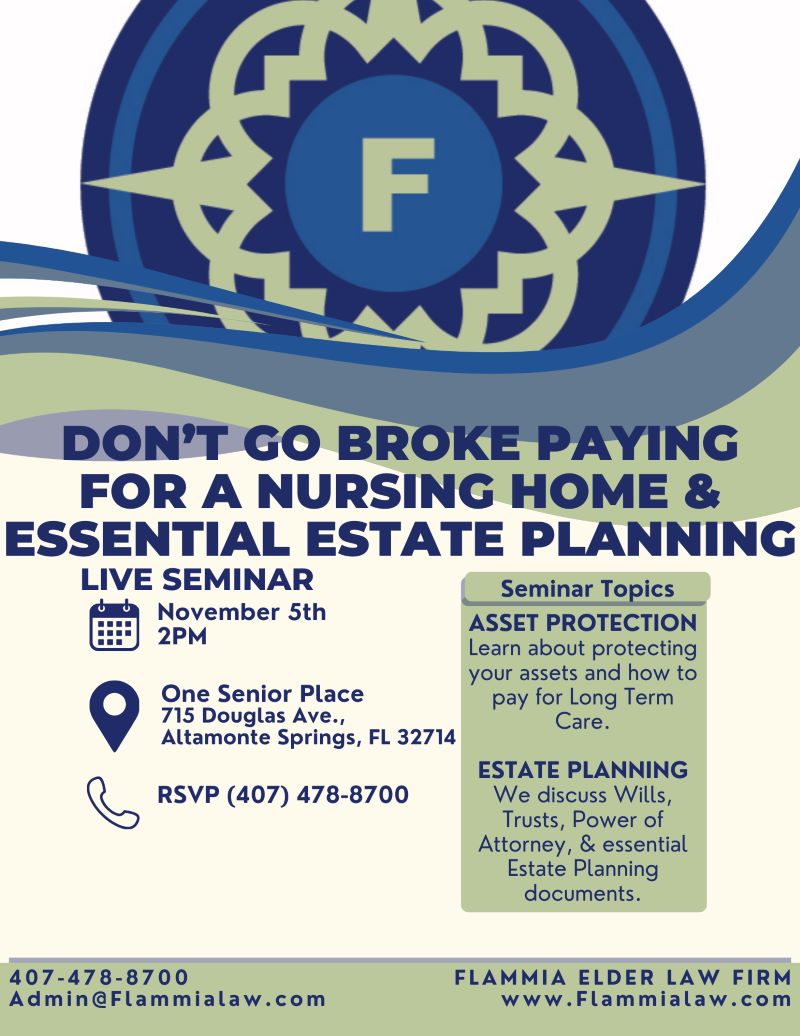 Don't Go Broke Paying for a Nursing Home & Essential Estate Planning