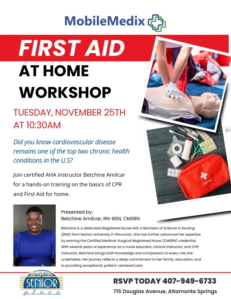 First Aid at Home Workshop