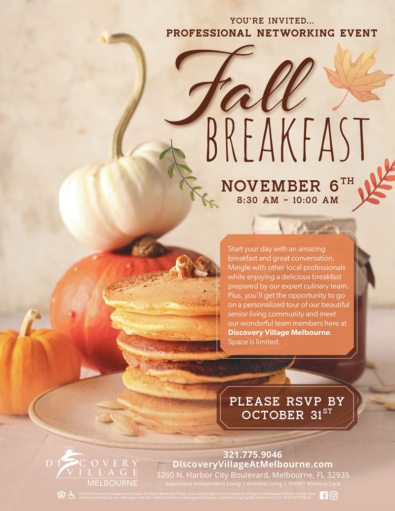 Networking Breakfast at Discovery Village At Melbourne